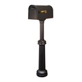 Special Lite Special Lite SCC-1008-SPK-590-BLK Classic Curbside with Bradford Direct Burial Mailbox Post; Black SCC-1008_SPK-590-BLK